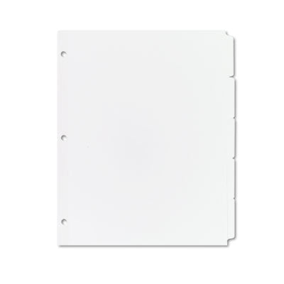 Write and Erase Plain-Tab Paper Dividers, 5-Tab, 11 x 8.5, White, 36 Sets Flipcost Flipcost