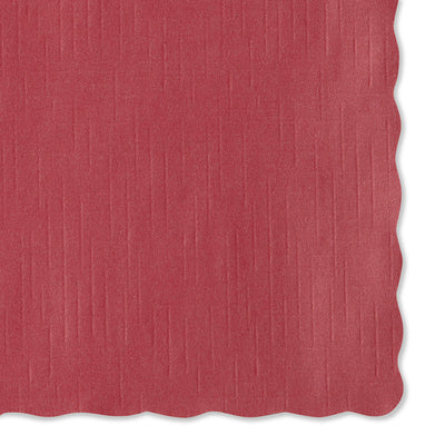 Hoffmaster® Solid Color Scalloped Edge Placemats, 9.5 x 13.5, Red, 1,000/Carton - Flipcost