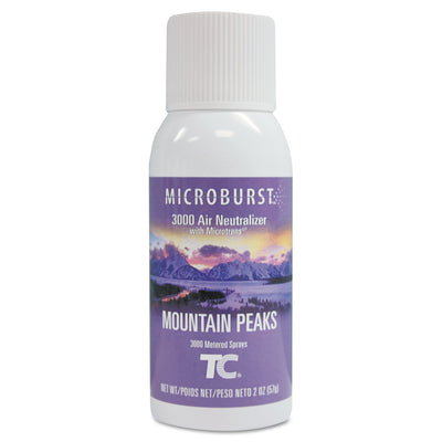 Rubbermaid® Commercial Microburst 3000 Refill, Mountain Peaks, 2 oz Aerosol Spray, 12/Carton - Flipcost