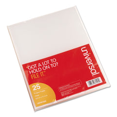 Universal® Project Folders, Letter Size, Clear, 25/Pack - Flipcost