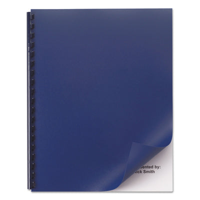GBC® Opaque Plastic Presentation Covers for Binding Systems, Navy, 11 x 8.5, Unpunched, 50/Pack Flipcost Flipcost