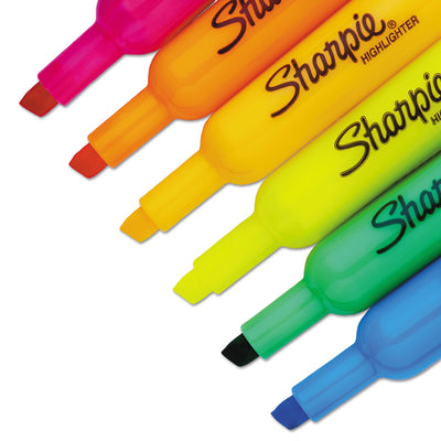 Sharpie® Tank Style Highlighters with Open-Stock Box, Assorted Ink Colors, Chisel Tip, Assorted Barrel Colors, Dozen - Flipcost