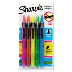 Sharpie® Retractable Highlighters, Assorted Ink Colors, Chisel Tip, Assorted Barrel Colors, 5/Set - Flipcost
