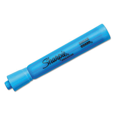 Sharpie® Tank Style Highlighters, Blue Ink, Chisel Tip, Blue Barrel, Dozen - Flipcost