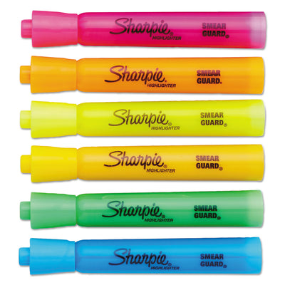 Sharpie® Tank Style Highlighters with Open-Stock Box, Assorted Ink Colors, Chisel Tip, Assorted Barrel Colors, Dozen - Flipcost