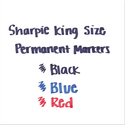 King Size Permanent Marker, Broad Chisel Tip, Assorted Colors, 4/Set Flipcost Flipcost