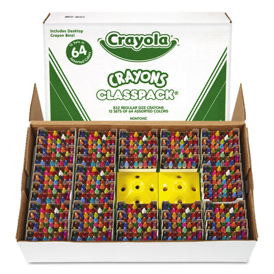 BINNEY & SMITH / CRAYOLA Classpack Regular Crayons, Assorted, 13 Caddies, 832/Box - Flipcost