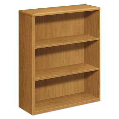 10700 Series Wood Bookcase, Three-Shelf, 36w x 13.13d x 43.38h, Harvest Flipcost Flipcost