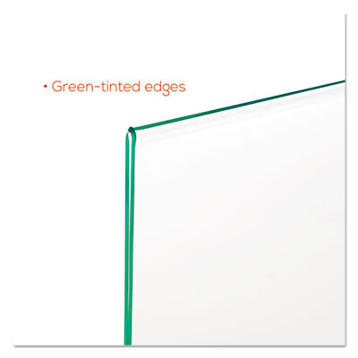 Superior Image Premium Green Edge Sign Holders, 11 x 8.5 Insert, Clear/Green Flipcost Flipcost