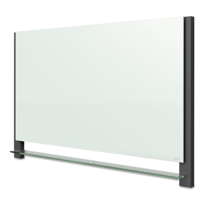 Quartet® Evoque Magnetic Glass Marker Board with Black Aluminum Frame, 39 x 22, White Surface, Black Aluminum Frame - Flipcost