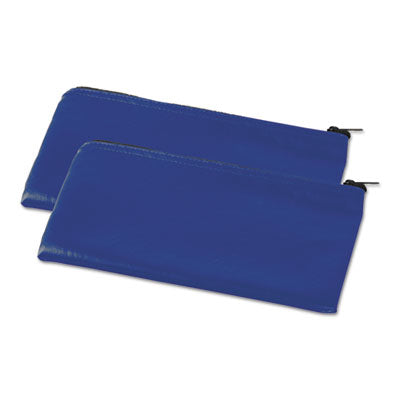 Zippered Wallets/Cases, Leatherette PU, 11 x 6, Blue, 2/Pack Flipcost Flipcost