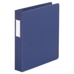 Universal® Deluxe Non-View D-Ring Binder with Label Holder, 3 Rings, 1.5" Capacity, 11 x 8.5, Royal Blue - Flipcost