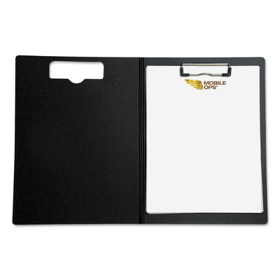Mobile OPS® Portfolio Clipboard with Low-Profile Clip, Portrait Orientation, 0.5" Clip Capacity, Holds 8.5 x 11 Sheets, Red - Flipcost
