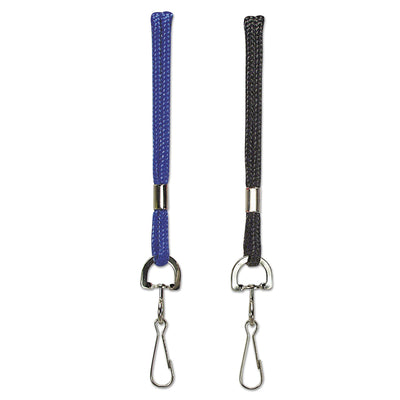 Rope Lanyard, Metal Hook Fastener, 36" Long, Nylon, Blue Flipcost Flipcost