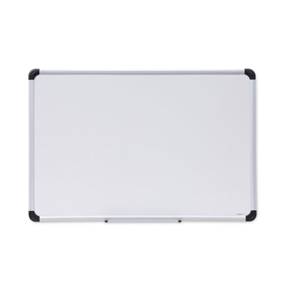 Universal® Deluxe Porcelain Magnetic Dry Erase Board, 36 x 24, White Surface, Silver/Black Aluminum Frame Flipcost Flipcost