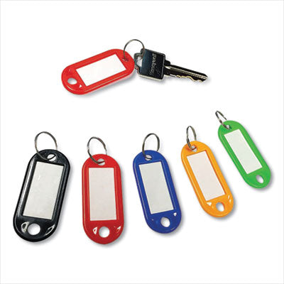 Honeywell Colored Key Tags, Plastic, 0.9 x 2, Assorted, 20/Pack - Flipcost