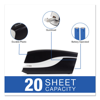 Breeze Automatic Stapler, 20-Sheet Capacity, Black Flipcost Flipcost