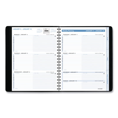 The Action Planner Weekly Appointment Book, 11 x 8, Black Cover, 12-Month (Jan to Dec): 2024 Flipcost Flipcost
