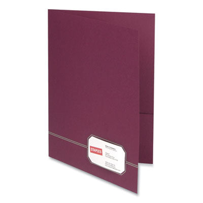 Oxford™ Monogram Series Business Portfolio, 0.5" Capacity, 11 x 8.5, Burgundy with Embossed Gold Foil Accents, 4/Pack - Flipcost