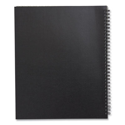 TRU RED™ Wirebound Soft-Cover Notebook, 1-Subject, Narrow Rule, Black Cover, (80) 11 x 8.5 Sheets - Flipcost