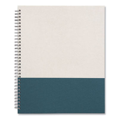 TRU RED™ Wirebound Hardcover Notebook, 1-Subject, Narrow Rule, Gray/Teal Cover, (80) 11 x 8.5 Sheets - Flipcost