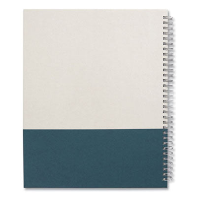 TRU RED™ Wirebound Hardcover Notebook, 1-Subject, Narrow Rule, Gray/Teal Cover, (80) 11 x 8.5 Sheets - Flipcost