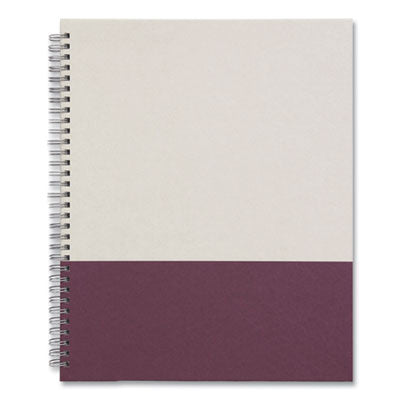 TRU RED™ Wirebound Hardcover Notebook, 1-Subject, Narrow Rule, Gray/Purple Cover, (80) 11 x 8.5 Sheets - Flipcost
