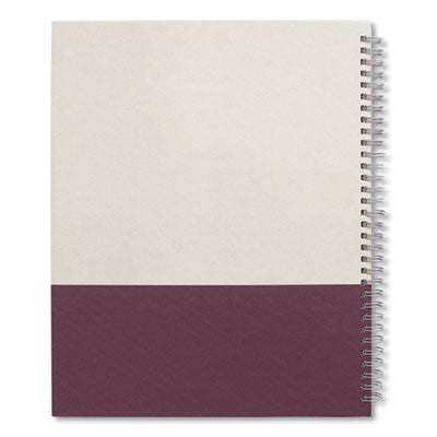 TRU RED™ Wirebound Hardcover Notebook, 1-Subject, Narrow Rule, Gray/Purple Cover, (80) 11 x 8.5 Sheets - Flipcost