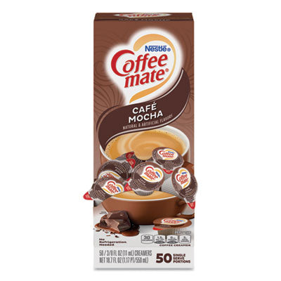 Coffee mate® Liquid Coffee Creamer, Cafe Mocha, 0.38 oz Mini Cups, 50/Box, 4 Boxes/Carton, 200 Total/Carton Flipcost Flipcost