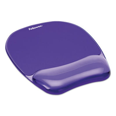 FELLOWES MFG. CO. Gel Crystals Mouse Pad with Wrist Rest, 7.87 x 9.18, Purple - Flipcost