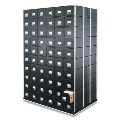 STAXONSTEEL Maximum Space-Saving Storage Drawers, Letter Files, 14" x 25.5" x 11.13", Black, 6/Carton Flipcost Flipcost