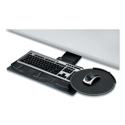 Professional Sit/Stand Adjustable Keyboard Platform, 19w x 10.63d, Black Flipcost Flipcost