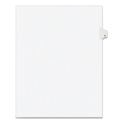 Preprinted Legal Exhibit Side Tab Index Dividers, Avery Style, 10-Tab, 6, 11 x 8.5, White, 25/Pack Flipcost Flipcost