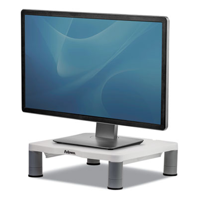 Standard Monitor Riser, For 21" Monitors, 13.38" x 13.63" x 2" to 4", Platinum/Graphite, Supports 60 lbs Flipcost Flipcost