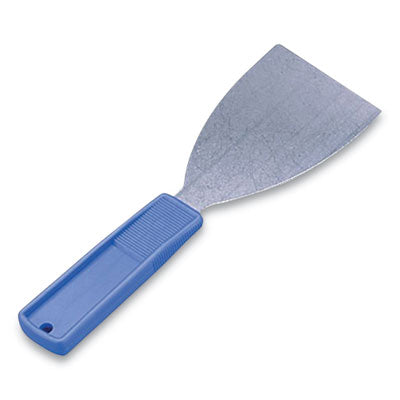 Putty Knife, 3" Wide, Stainless Steel Blade, Blue Polypropylene Handle Flipcost Flipcost