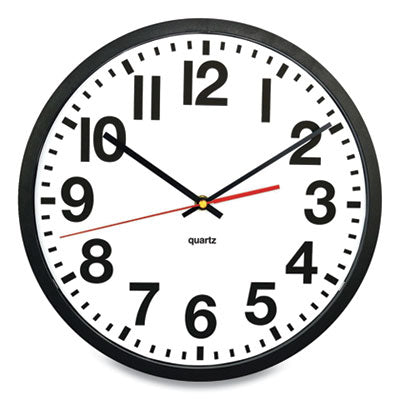 Tempus Wall Clock, 11.8" Overall Diameter, Black Case, 1 AA (sold separately) Flipcost Flipcost