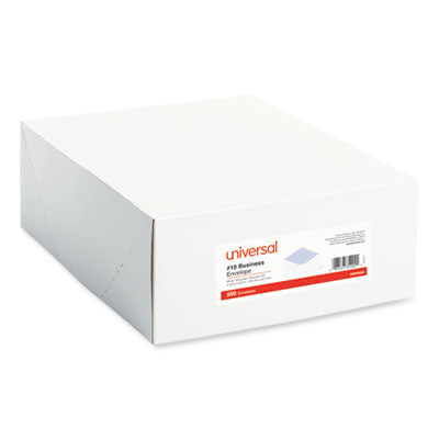 Universal® Open-Side Security Tint Business Envelope, #10, Monarch Flap, Gummed Closure, 4.13 x 9.5, White, 500/Box Flipcost Flipcost