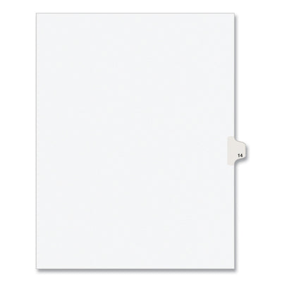 Preprinted Legal Exhibit Side Tab Index Dividers, Avery Style, 10-Tab, 14, 11 x 8.5, White, 25/Pack Flipcost Flipcost