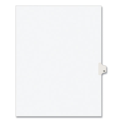 Preprinted Legal Exhibit Side Tab Index Dividers, Avery Style, 10-Tab, 15, 11 x 8.5, White, 25/Pack Flipcost Flipcost