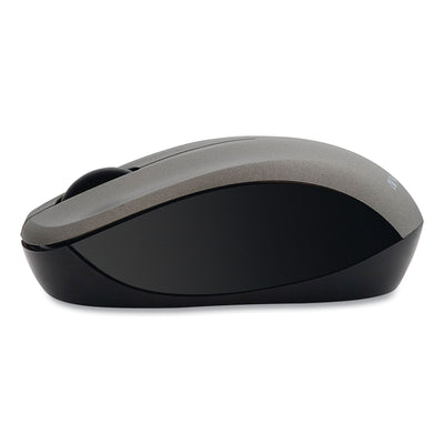 Silent Wireless Blue LED Mouse, 2.4 GHz Frequency/32.8 ft Wireless Range, Left/Right Hand Use, Graphite Flipcost Flipcost