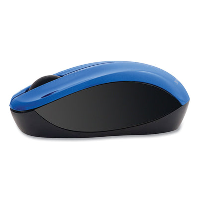 Silent Wireless Blue LED Mouse, 2.4 GHz Frequency/32.8 ft Wireless Range, Left/Right Hand Use, Blue Flipcost Flipcost