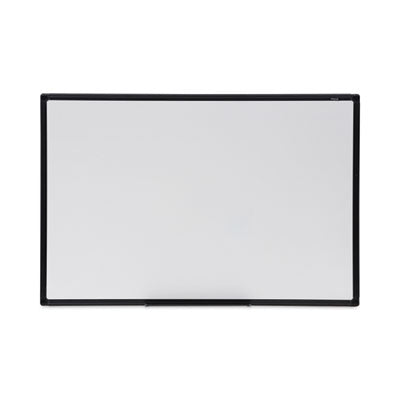 Universal® Design Series Deluxe Dry Erase Board, 36 x 24, White Surface, Black Anodized Aluminum Frame Flipcost Flipcost