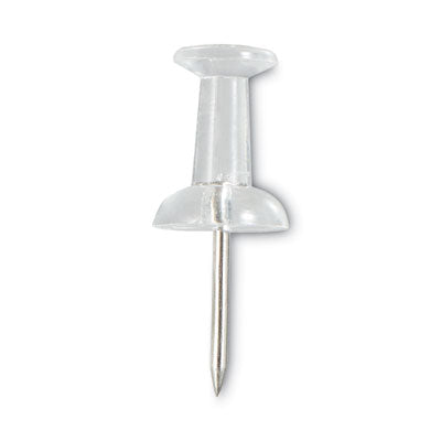 Universal® Clear Push Pins, Plastic, Clear, 0.38", 400/Pack - Flipcost
