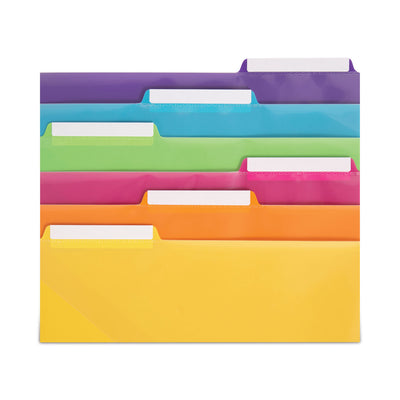 Three-Ring Binder Poly Index Dividers with Pocket, 9.75 x 11.25, Assorted Colors, 30/Box Flipcost Flipcost