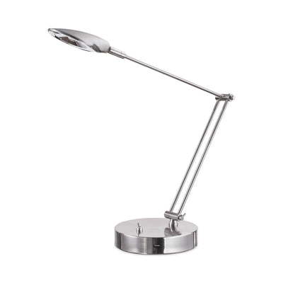 Alera® Adjustable LED Task Lamp with USB Port, 11w x 6.25d x 26h, Brushed Nickel Flipcost Flipcost