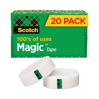 Scotch® Magic Tape Value Pack, 1" Core, 0.75" x 83.33 ft, Clear, 20/Pack - Flipcost