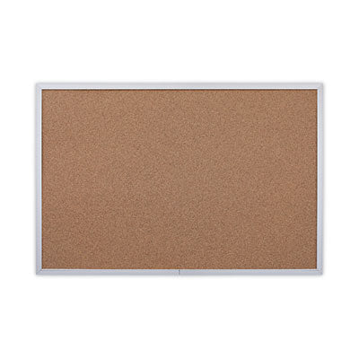 Universal® Cork Bulletin Board, 36 x 24, Tan Surface, Aluminum Frame Flipcost Flipcost