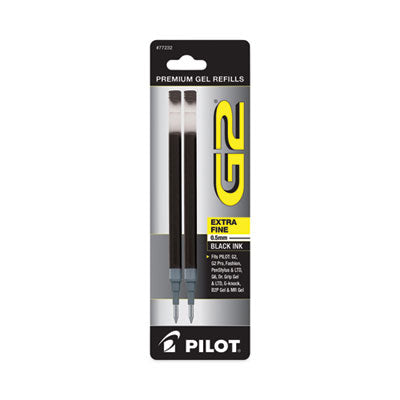 Pilot® Refill for Pilot B2P, Dr Grip, G2, G6, MR Metropolitan, Precise BeGreen and Q7 Gel Pens, Extra-Fine Tip, Black Ink, 2/Pack - Flipcost