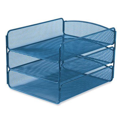 Onyx Triple Tray, 3 Sections, Letter Size Files, 9.25 x 11.75 x 8, Blue, Ships in 1-3 Business Days Flipcost Flipcost