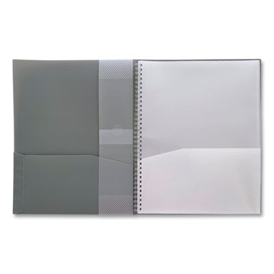 Noted Neutrals Glossy 10-Pocket Portfolio Folder, 11 x 8.5, Assorted Flipcost Flipcost